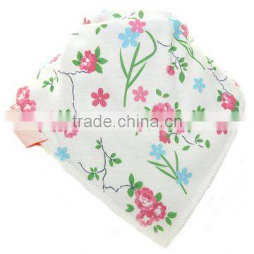 China Cute Baby Gift Applique Cotton Custom Absorbent Dribbler Wholesale Bandana Baby Bibs photo-6