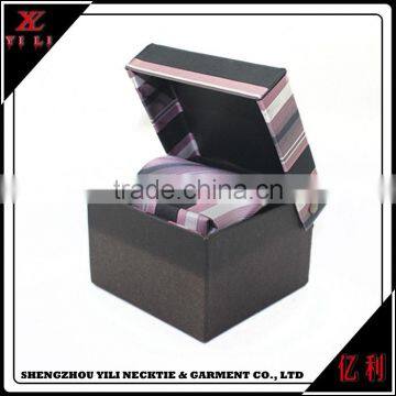 China supplies pocket square gift packing plain box for tie