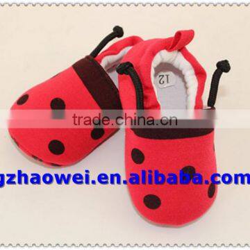 Adorable Bettle Pattern Cotton Baby Booties