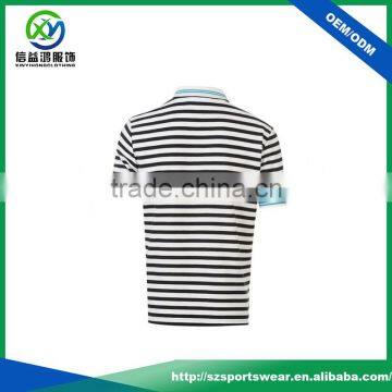 Simple Design Stripe Rid Collar Children Casual Polo T Shirt Wholsale photo-2