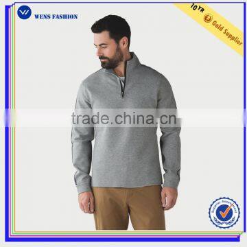 Wholesale Custom Long Sleeve Sweatshirt Blank Quarter Zip Sweatshirt for Men photo-2