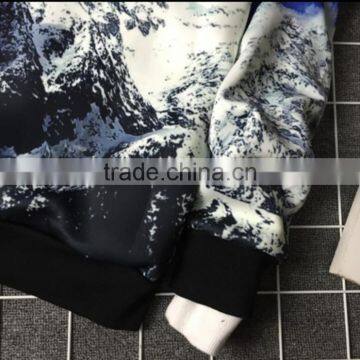 Sublimation City Korean Fashion Sportswear Men Jacket Snow Mountain photo-4