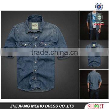 2016 MEN's denim shirt Size S M L XL