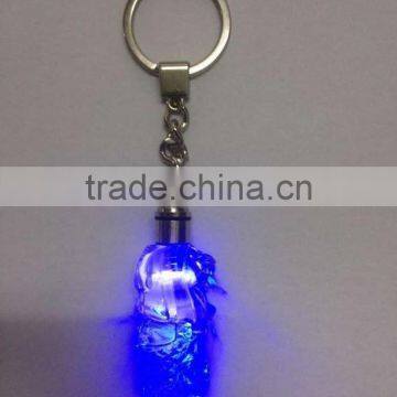 Crystal Singapore Merlion Model With LED Keychain For Souvenirs Gifts KJJ-01 photo-4