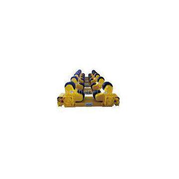 Rubbr + Steel Wheel Self-aligned Tank Turning Rolls , 50 Tons Roller Beds