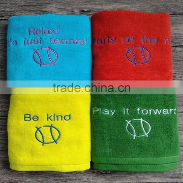 Custom Embroidery Logo small quantity cotton fitness towel gym towel