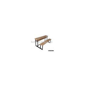 Student desk and bench set