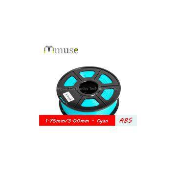 Cyan ABS 3D Printing Filament 1.75mm 3mm