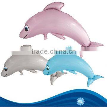 2015 new design dolphin foil balloon