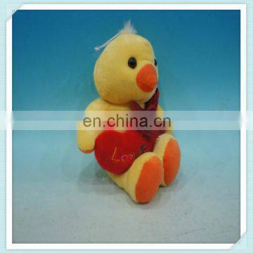 Little Duck Plush Toy with Heart