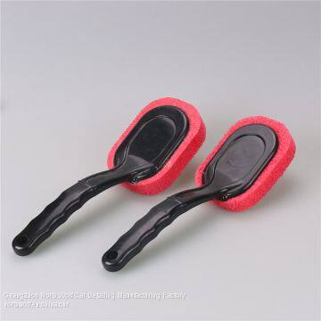 Plastic Wheel Car Wash Brush With TPR Handle Car Clean Tire Brush
