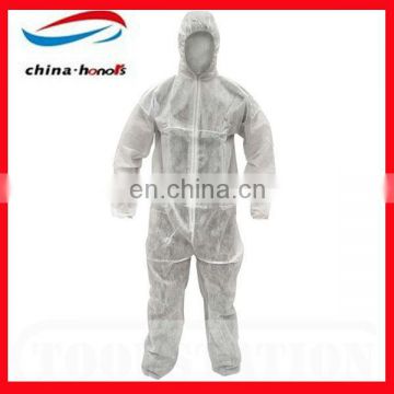 white disposable coveralls/disposable camouflage coverall/disposable polypropylene coveralls