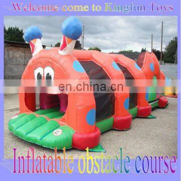 2013 inflatable worm inflatable tunnel course