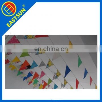 cheap colorful triangular intdoor and outdoor flag wholesale