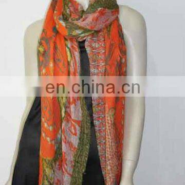 2013 spring fashion scarf with pearl printing (JR90-1)