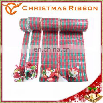 Polyester Material Buffalo Check Ribbon Christmas Nastro photo-5