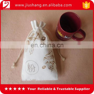 Custom small canvas drawstring bag in high quality