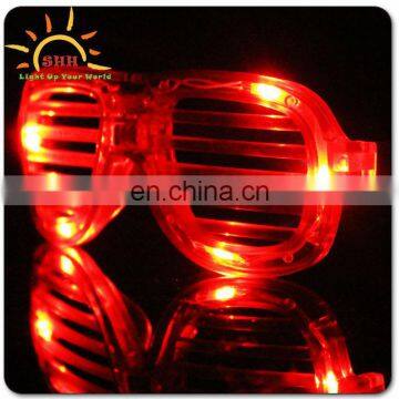 LED neon custom Shutter Shades blinking Sunglasses wholesale