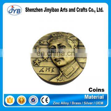 custom cheap price old vintage gold metal coin