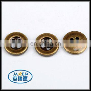 Round Shape 4 Holes Metal Button for Garments Custom Clothing Button photo-2