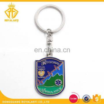 Custom Soft Enamel Regional Ambulance Metal Keychain