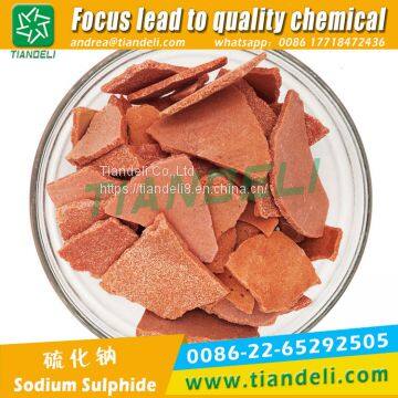 Sodium Sulphide Sodium Hydrosulphide Yellow/red Flakes 60%min photo-4