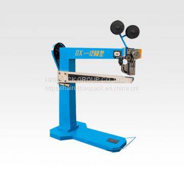 Manual cardboard carton box stitching forming stapler machine