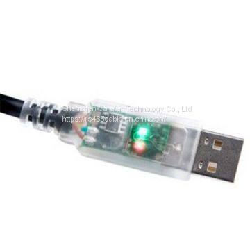 ftdi usb rs485 wire end serial communication cable  PVC Jacket USB2.0 to RS485 RS422 RS232 cable