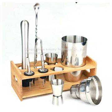 Low Price Bartender Stainless Steel Cocktail Shaker Set Kit