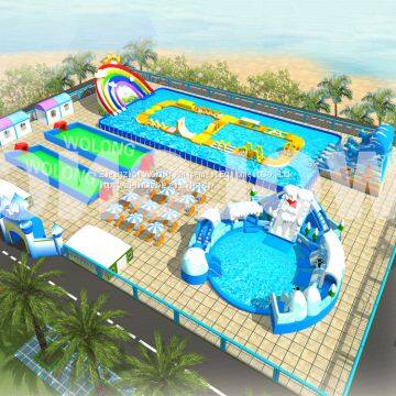 Factory inflatable water park equipment price for kids