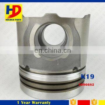 K19 KTA19 3906682 Anodized Head Piston With Pin Piston Ring And Liner