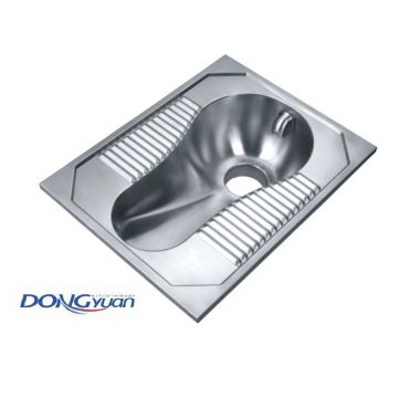 Guangdong Dongyuan Kitchenware 580×450×162mm POSCO SUS304 stainless steel Lavatory Pan Squatting Pan Prison Toilet Squat Toilet Public Toilet Squatting Pool(DY-590)