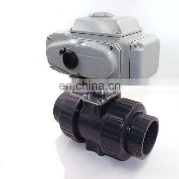 DN20 DN25 DN32 DN50 UPVC CTB-005 24V 220V pvc dn40 12v plastic motor ball valve