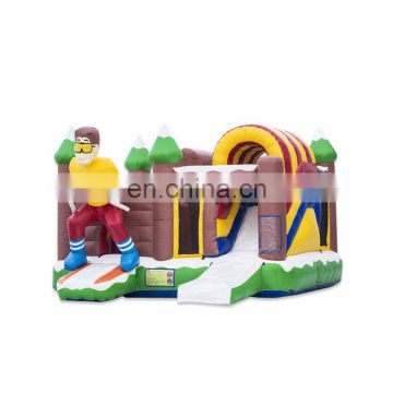 Winter Skiing Inflatable Jump Bounce House Commercial Kids Bouncy Castles For Sale