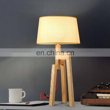 Simple Design Decorative Table Lighting Wooden Table Lamps Reading Lamp for Hotel Living Room Bedroom Study Room photo-6