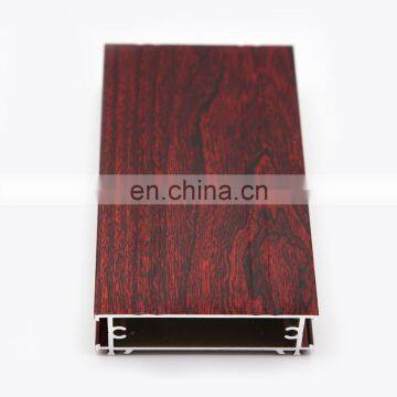 6063 t5 Wood Effect Aluminum Section Window Profile
