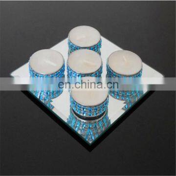 Wedding decoration table centerpiece mini square mirror plate