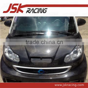 2012-2015 JSK STYLE CARBON FIBER HOOD NONNET FOR MERCEDS BENZ SMART FORTWO(JSK061405)