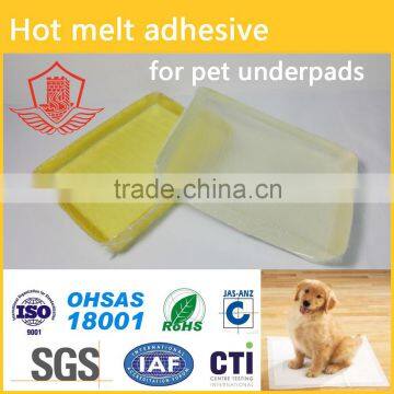 hot melt adhesive for Pet underpad