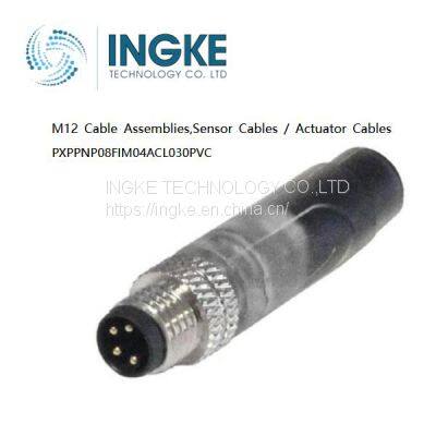 INGKE,PXPPNP08FIM04ACL030PVC,M12 Cable Assemblies,Sensor Cables / Actuator Cables