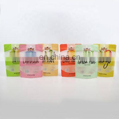 Custom Printed Zipper Doypack Stand up Pouch Aluminum Foil Plastic Food Packing Bag for Candy ,gummy , Tea ,snack