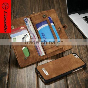 CASEME Newest Model CaseMe-ip6-008 With 13 Card Slots +1 Photo Frame Wallet Flip Cases for Iphone 6/6s 4.7", 5.5" photo-4
