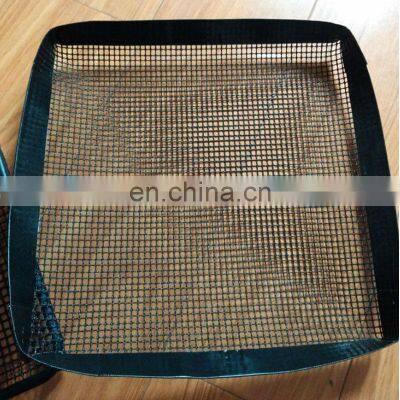 2022 Factory Supply Tabletop Baking Round Under Floor Nonstick Mesh BBQ Grill Mat photo-3