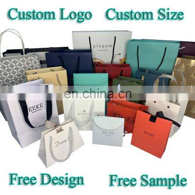 Custom Luxury White Paper Bag Gift Paper Shopping Bag Brown Kraft Paper Bag With Your Own Logo photo-5