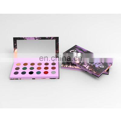 Bulk Multi 18 Color Empty Eyeshadow Pan Empty Paper Cardboard Packaging 16mm Eyeshadow Palette Custom Design