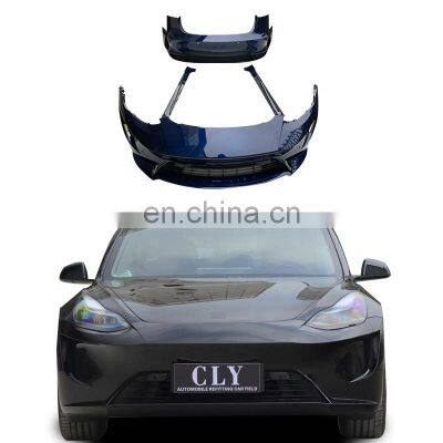 Wholesale Car Bumpers For Te-sla Model 3 Modified Flying Shark Body kits