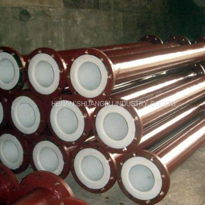 PTFE lined carbon steel pipe and pipe fittings