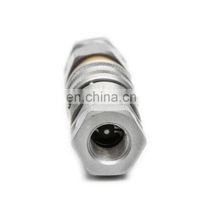 High Pressure no Leak Flat Face Type 1/2 Inch ISO 16028 Hydraulic Quick Coupling for Skid Steer Loader