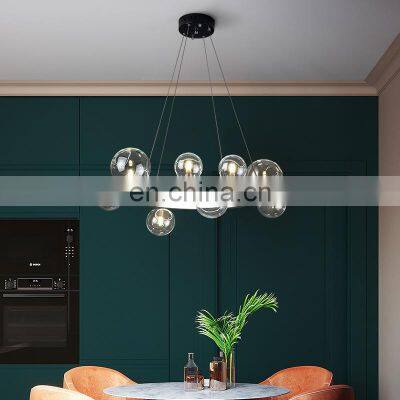Modern LED Pendant Light Living Room Bedroom Fashion Ceiling Chandelier Indoor Decor Glass Ball LED Pendant Lights
