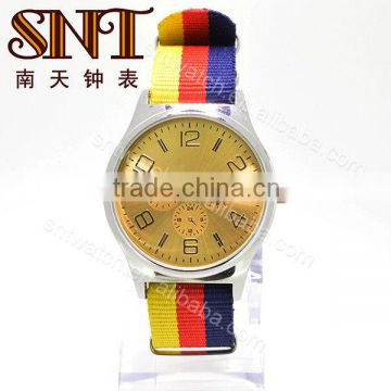 SNT-NY002 fashion color changeable nylon strap watch